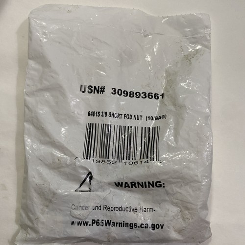 Anderson 309893661, 04018-06, 6401S, 3/8" Brass Flare Nut Forged (Qty 10)