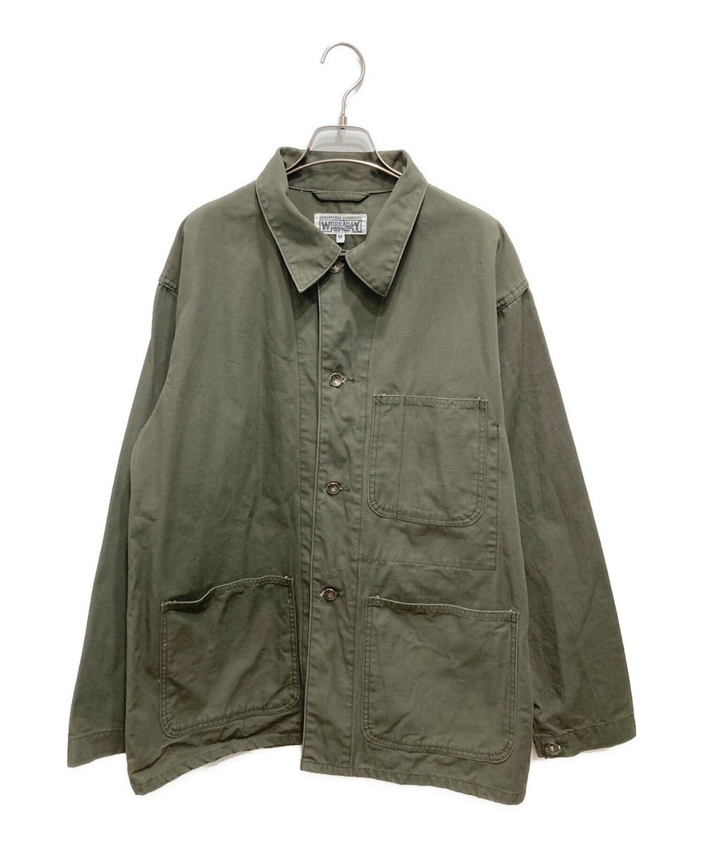 Engineered Garments WORKADAY Coverall Jacket Size M Khaki Cotton 