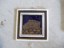 Unique Vintage Tile Hanging Temple of Athena Greece