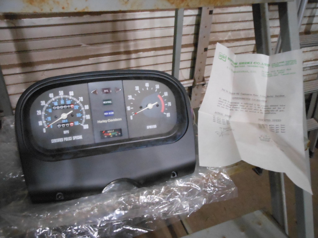 Harley-Davidson FLT Certified Police Special Gauge Speedo Tacho