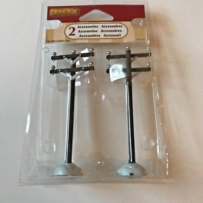LEMAX 2 PACK TELEPHONE POLES    NEW IN PACKAGE