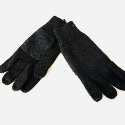 NWT Banana Republic Men 100% Merino Wool Gloves Mitten BLACK One Size