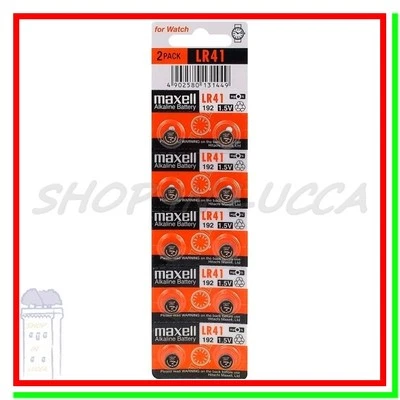 10 BATTERIE PILE MAXELL LR41 AG3 G3 L736F 192 GP92A 392 SR41 384 SR736SW SR736W