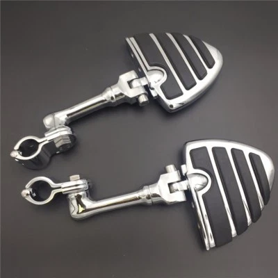Chrome 1 " " U " Repose-Pied Pour Honda Goldwing VTX1300 D Valkyrie Triumph - Photo 1/4
