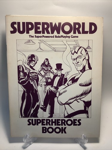 Superworld 2401-X Chaosium Super Hero RPG Steve Perrin Vintage Three Books - Picture 4 of 7