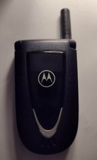 Metallic Grey Motorola V66 Flip Phone Vintage Collector Phone or Parts Untested
