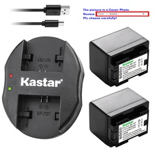 Kastar Battery Dual Charger for Canon BP-727 CG-700 Canon LEGRIA HF M406 Camera