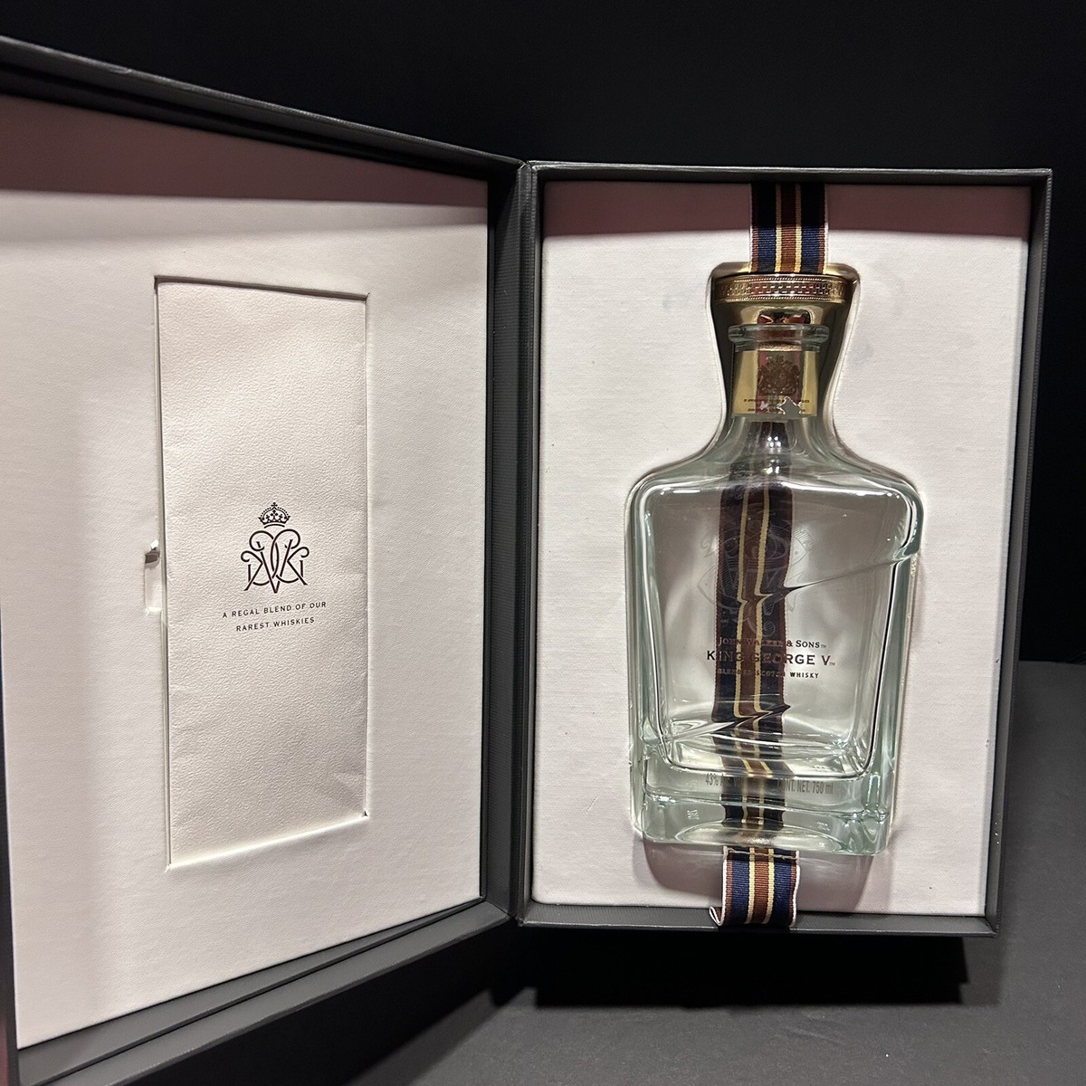 Johnnie Walker - King George V Scotch - Empty 750 mL Bottle w/ Box