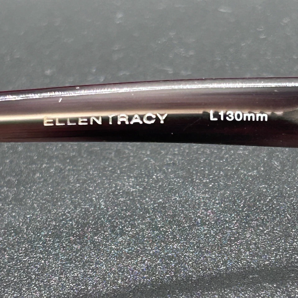 Marco de gafas Ellen Tracy Borealis Wine Flex 51-18-130 usado Foto 4 de 4