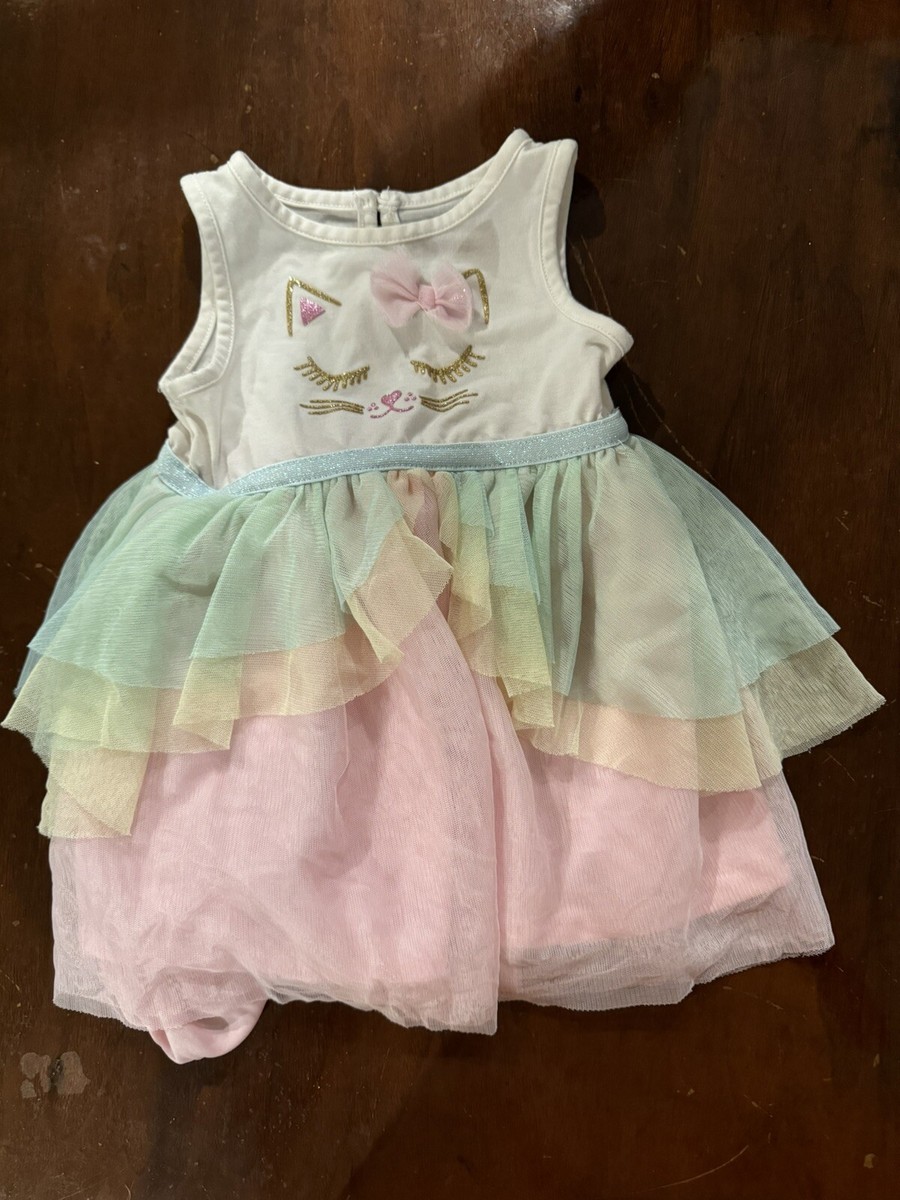 Cat And Jack Girls 18month Unicorn Dress With Lace Ruffle Bottom Cotton  Bottoms | eBay