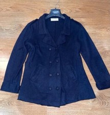 Richar Grand Navy Blue 00% Cashmere Light Jacket Cardigan Size M Uk 10