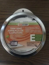 Range Kleen, 2 Pack, 6", Chrome, Universal Trim Ring, "E" Series