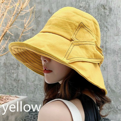 Women Fishing Sun Hat Bucket Cap Wide 