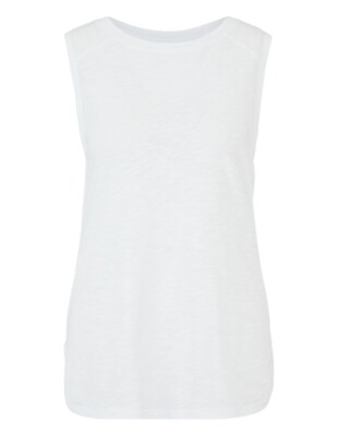 Venice Beach Damen Sylla Baumwoll Fitnesstop 100149 white