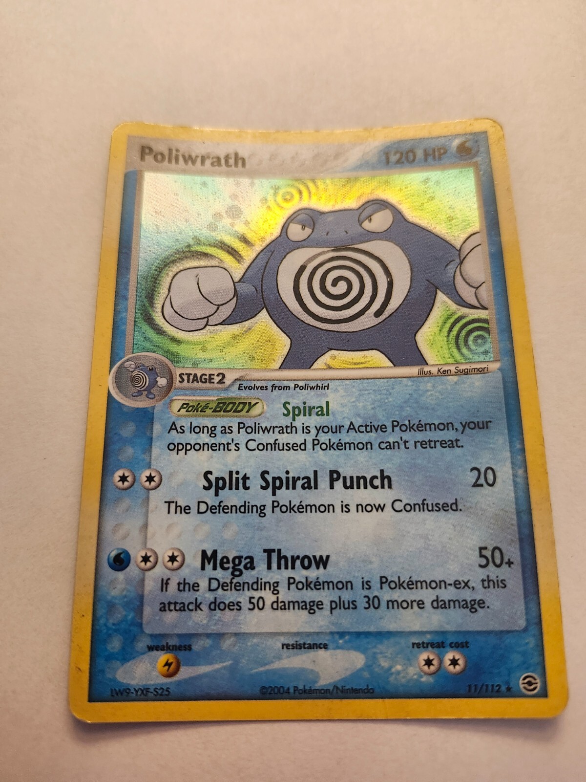 Poliwrath 11/112 Firered & Leafgreen Holo