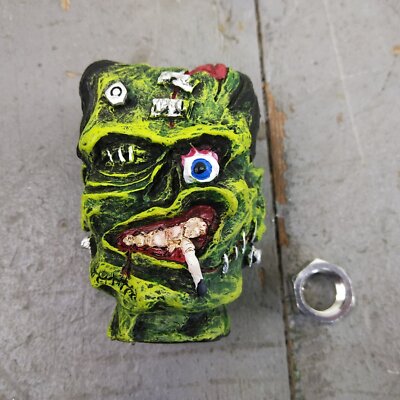 FrankenSpeed Custom Shift Knob Frankenstein alive rat rod zombie novalty hot V8