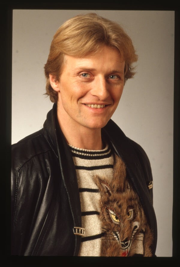 Rutger Hauer 1980's Photo Shoot Wolf Sweater Original 35mm