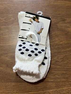 ELLE Active Women s Socks Dots Vintage 90s Acrylic Nylon Blend NWT Deadstock #6