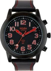 Verbalise Mens Talking Watch with Black Leather Pin and Tuck Strap VMRC-100LBK