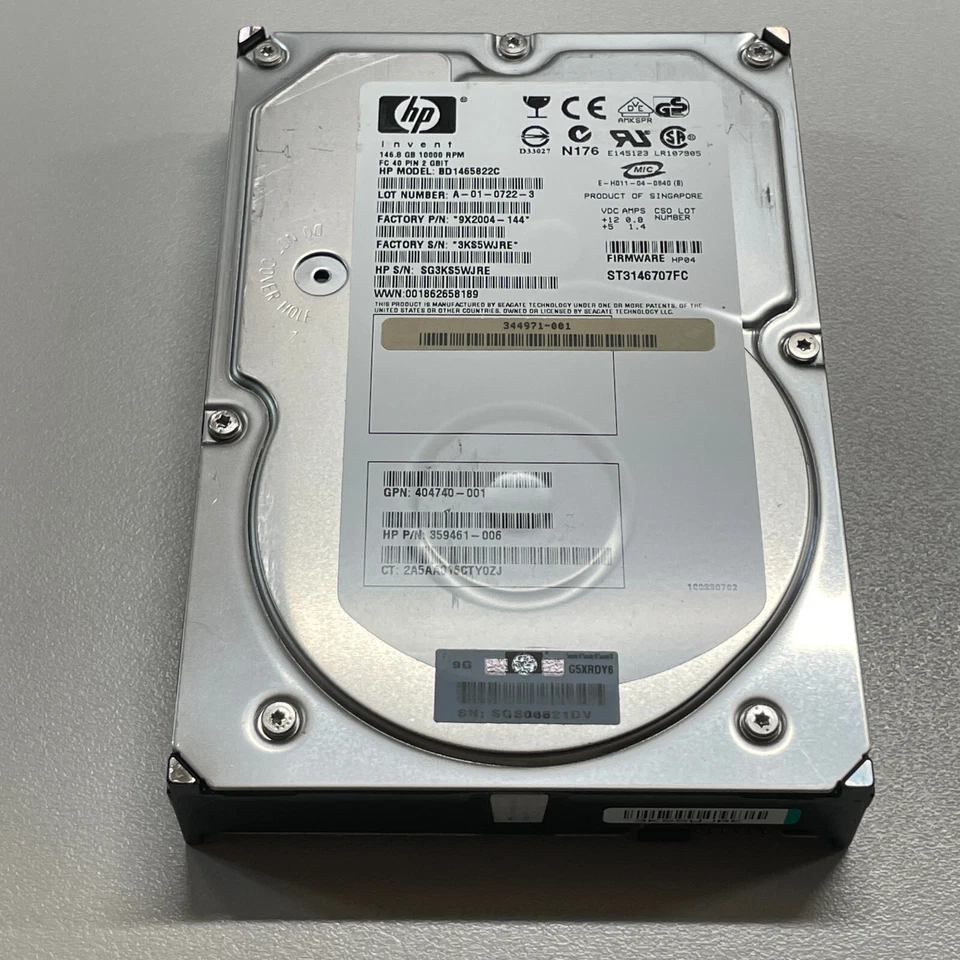 Seagate Cheetah 146GB 3.5" Fibre Channel HDD 2Gbps 10K RPM 8MB Cache ST3146707FC - Image 4 of 4