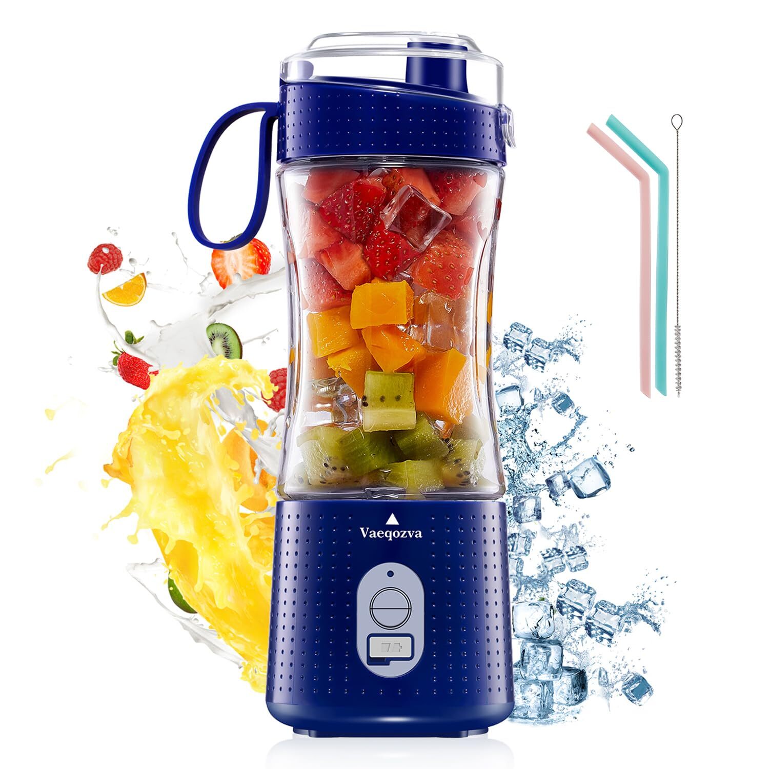 Portable Blender Vaeqozva USB Rechargeable Smoothie on the Go Blender Cup with