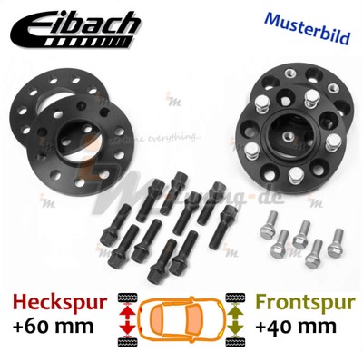 Eibach Spurplatten schwarz VA 40mm & HA 60mm für Audi A6 Avant 4G5 4GD 11 >> 18