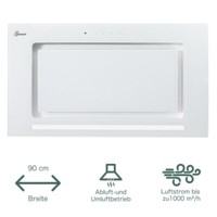 Gurari Dunstabzugshaube Gch E 217 Wh 90 Prime N 70 Cm 1000M³/H, Weiß