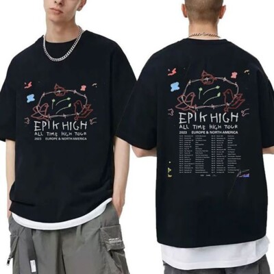 2 Sides Epik High 2023 Tour Shirt, Epik High's Fan Kpop Shirt 2 Sided T Shirt