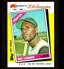 ROBERTO CLEMENTE MVP MLB 1966 BASEBALL Card Tarjeta Beisbol toletero Puerto Rico