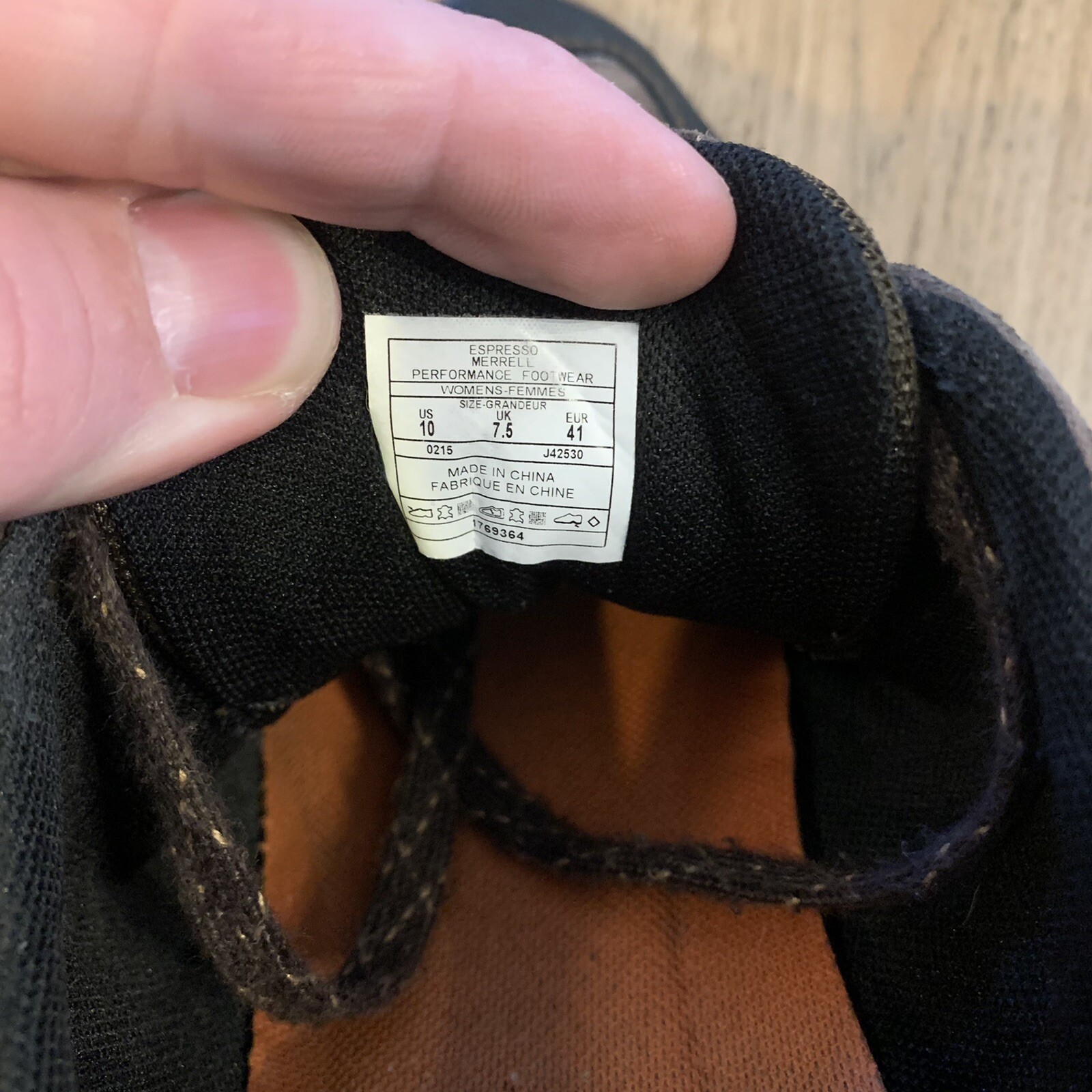 Scarpe da donna Merrell Albany stringate trail walking escursionismo sneakers marroni taglia 10