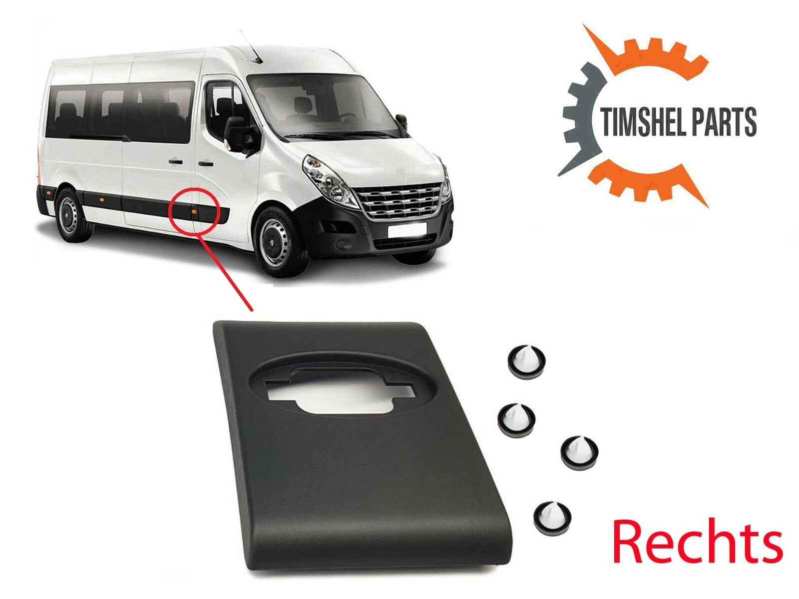 Diederichs Zierleiste Rechts Für Master 2010-2019 - Vor Hinterrad