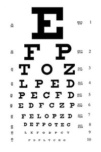 Incorniciato Stampa Occhio Chart Foto Poster Arte Ottico Occhiali Test Ebay