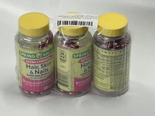 Pack of 3 - Spring Valley Extra Strength Hair, Skin & Nails | 120 Softgels