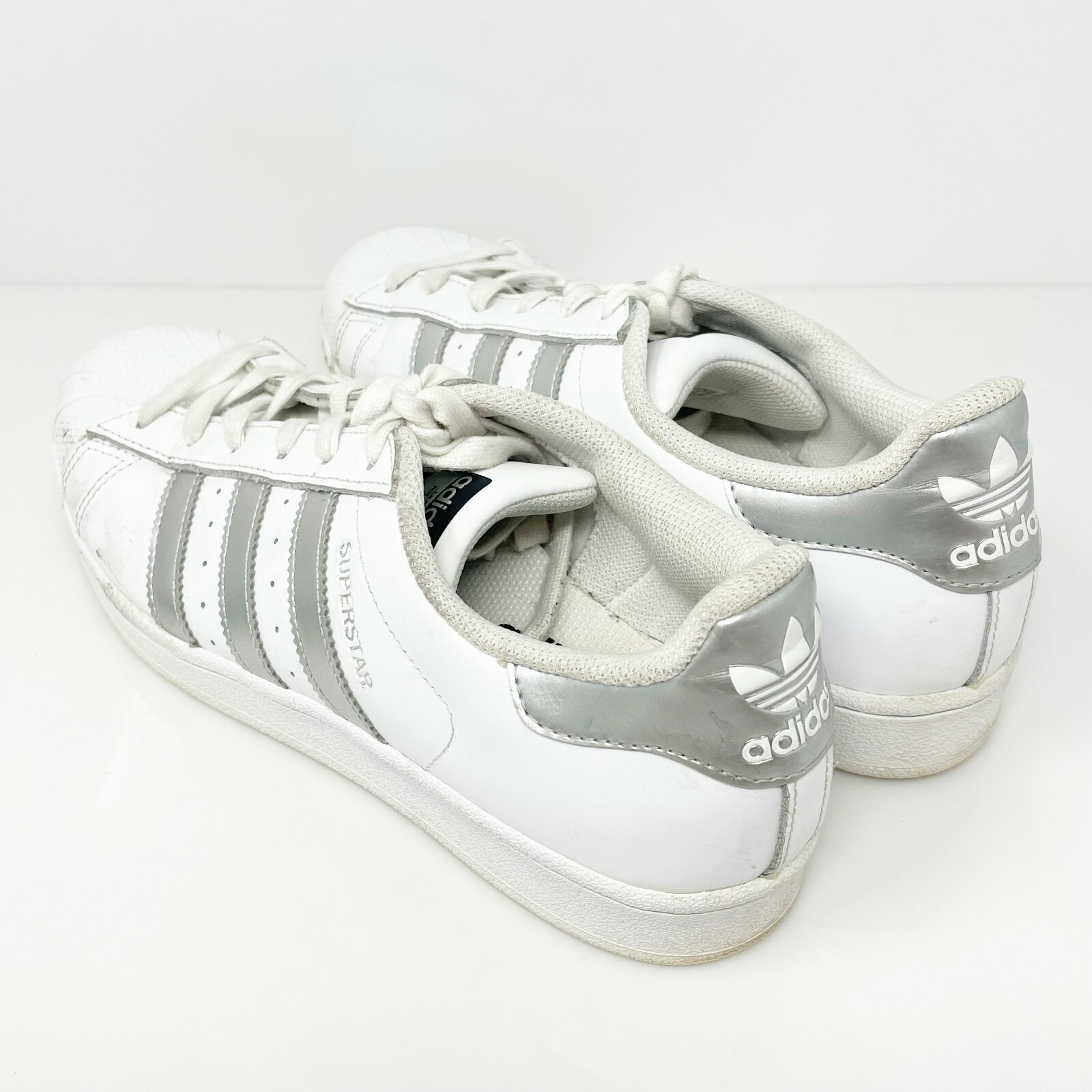 adidas Superstar White Silver Metallic 
