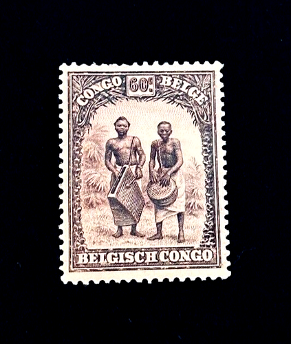 BELGIAN CONGO Stamp - 1931 Batetelas Drummers 60c Mint OG LH r56