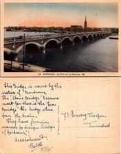 Bordeaux Le Pont Sur La Garonne Postcard