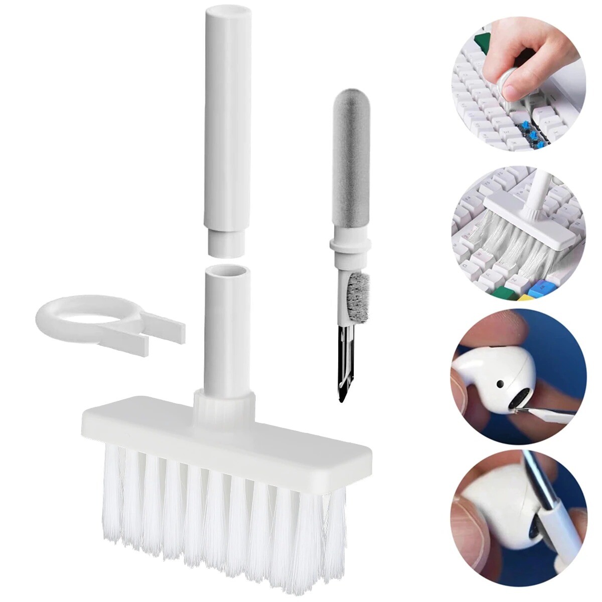 5-in-1 Keyboard Cleaning Brush for Earphones & Displays-image