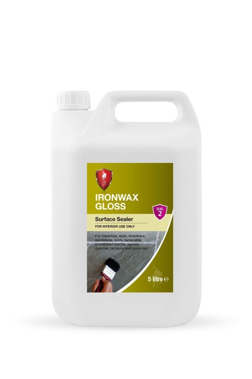 Ironwax Gloss Surface Sealer LTP 5lt Interior Use Enhances Colour And Texture