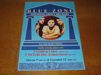 BLUE ZONE (LISA STANSFIELD) - THINKING ABOUT HIS BABY - 1988 UK PROMO POSTER 