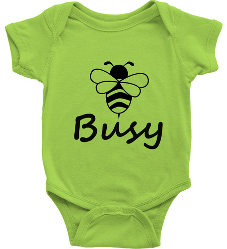 Bee Busy Toddler Kids Boy Girl T-Shirt Baby Bodysuit Clothes Busy bee honeybee - Picture 33 of 36