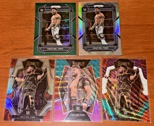 2022 2023 Panini Prizm Select WWE Cruz Del Toro Green Silver Prizm Tri Color