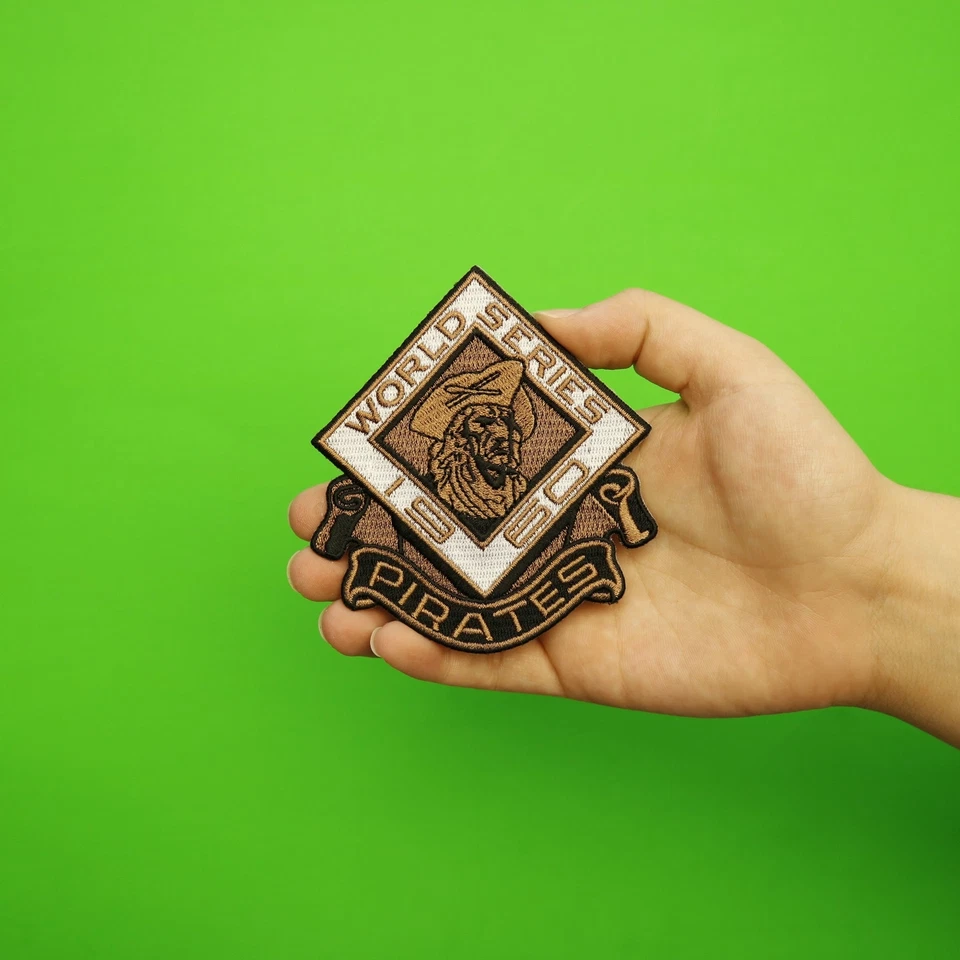 Camiseta 1960 World Series Pittsburgh Pirates manga patch campeões logotipo da liga principal de beisebol - Imagem 2 de 2