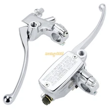 Motorcycle 7/8" Handlebar Hydraulic Brake Master Cylinder Clutch Lever Kit 22mm