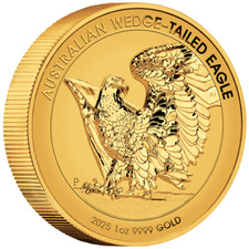 2025 Australia 1 oz RP Wedge-Tailed Eagle Ultra High Relief Gold Coin 4448.32 per troy oz