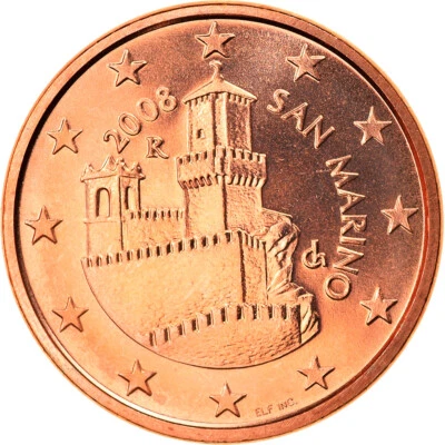 [#824060] San Marino, 5 Euro Cent, 2008, Rome, FDC, Copper Plated Steel, KM:442 - Photo 1/2