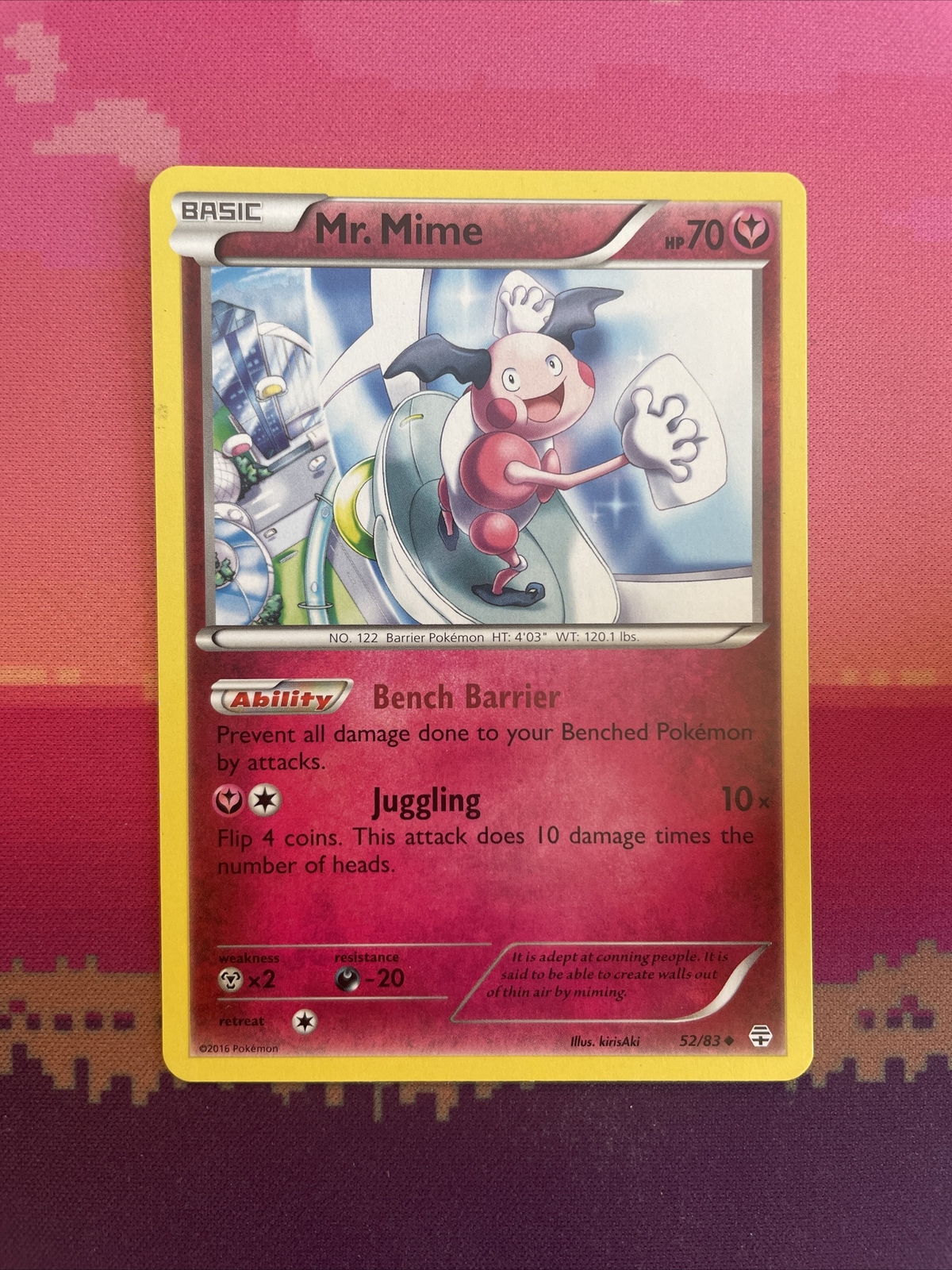Pokemon Card Mr. Mime Generations Uncommon 52/83 Near Mint 