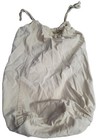   Canvas Laundry Duffle Bag  Rope Drawstring Metal Grommets Flat Bottom 19x27in 