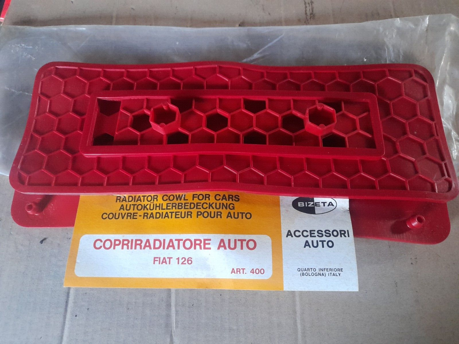 Fiat 126 Radiator Air Intake Cover OEM Rubber Replacement Part