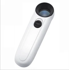 LED Light 40X Hand held Magnifying Glass Lens Magnification Fine Work Magnifier