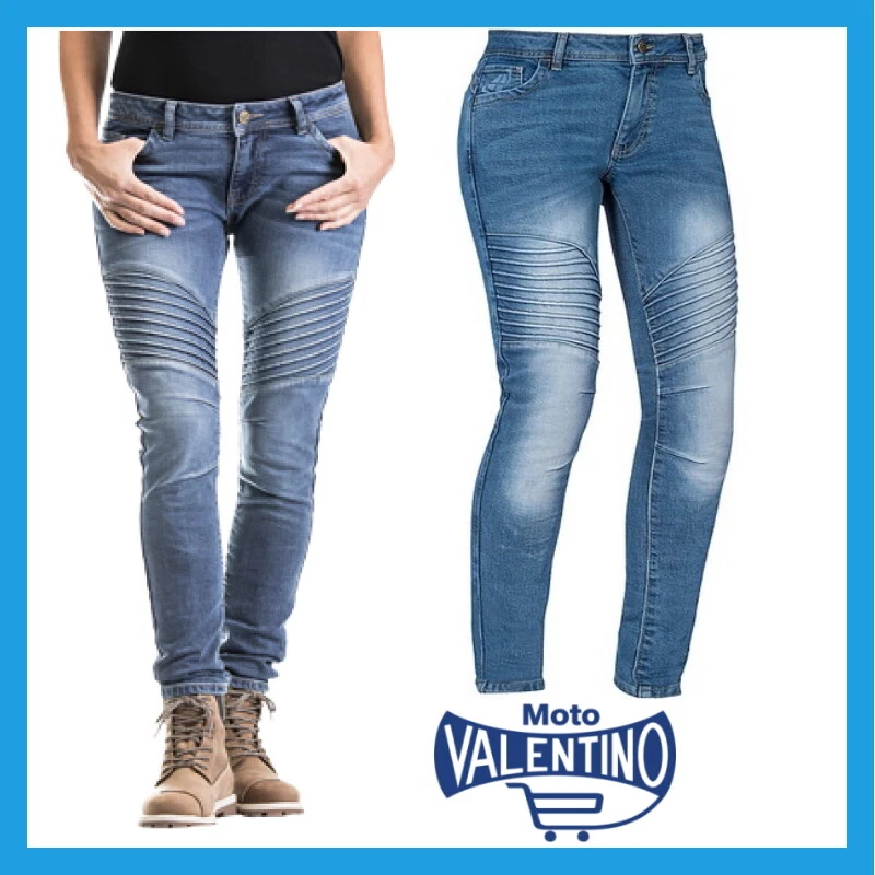 Jeans Con Armatura Ginocchia Pantaloni Jeans Moto Con Protezione CE Level 1 - Foderati In Aramide, Armature Rimovibili Ginocchia E Fianchi Jeans Moto Protettivi Con Armatura CE